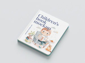 Bring Your Childrens Book Designs to Life with a Realistic Hardcover Mockup Set