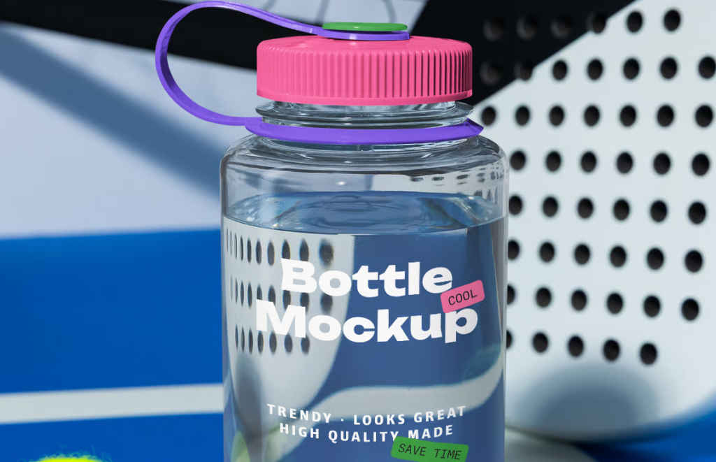 Lifestyle Bottle Mockups 5 Photorealistic PSD Scenes for Sports