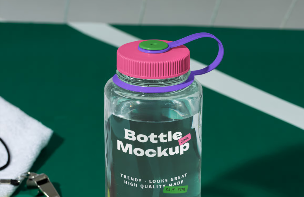 Lifestyle Bottle Mockups 5 Photorealistic PSD Scenes for Sports