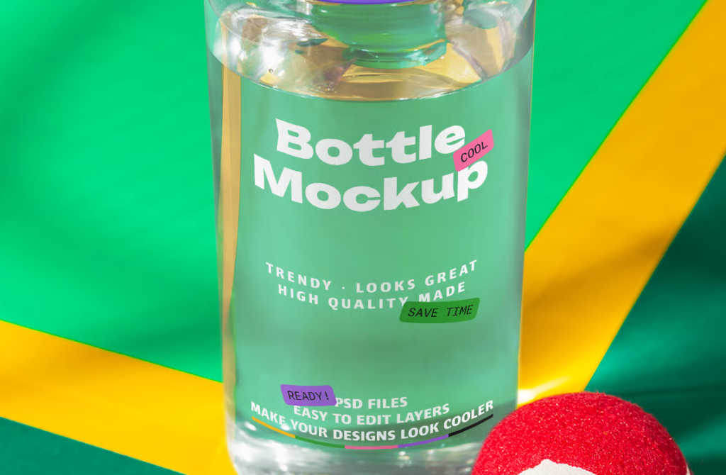 Lifestyle Bottle Mockups 5 Photorealistic PSD Scenes for Sports