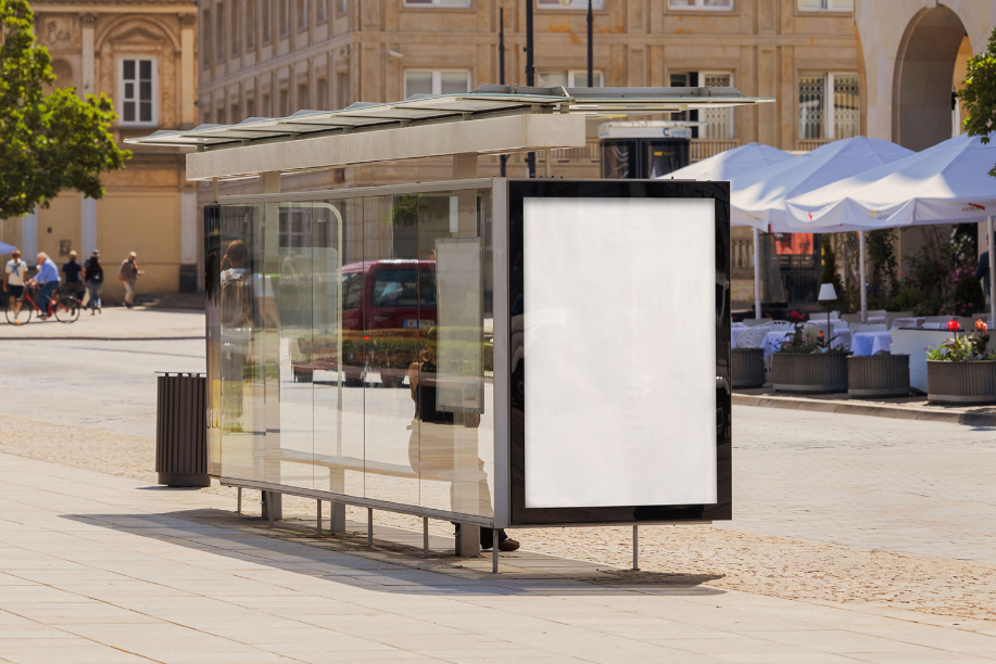 Modern Citylight Bus Stop Mockup Urban Impact