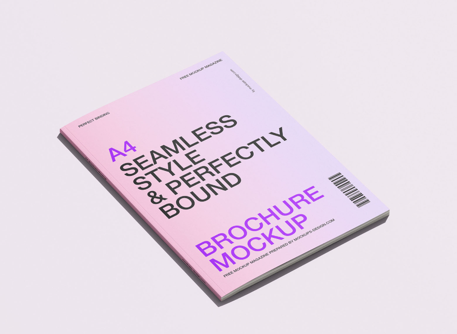 Sleek A4 Brochure Mockup 6 HighResolution PSD