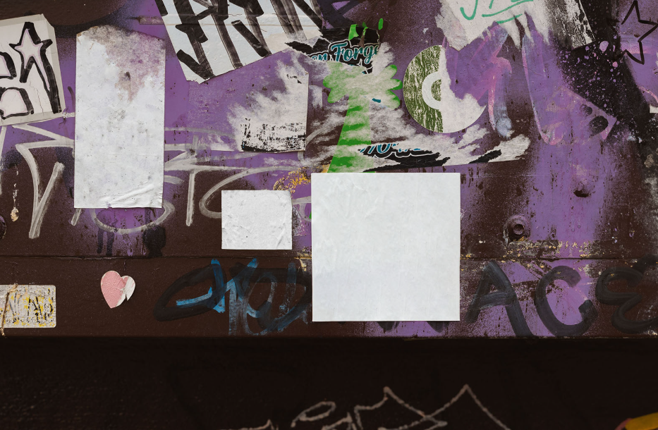 Street Sticker Mockup Authentic Urban Cluster