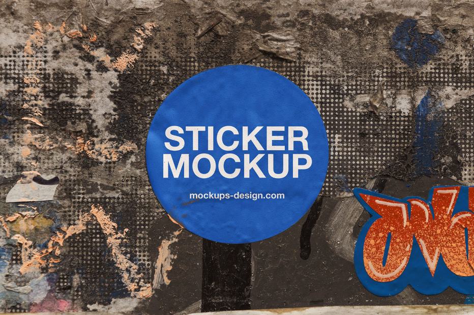 Street Sticker Mockup Raw Urban edge