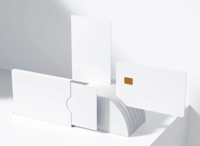 cardholder with cards Mockup