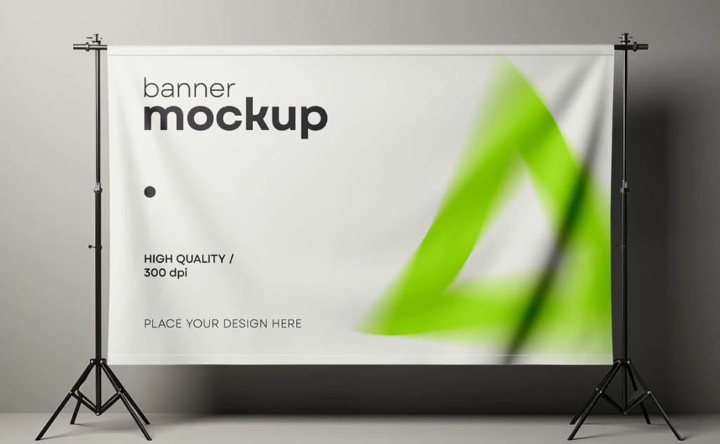 Banner PSD Mockups Free Download for Professional