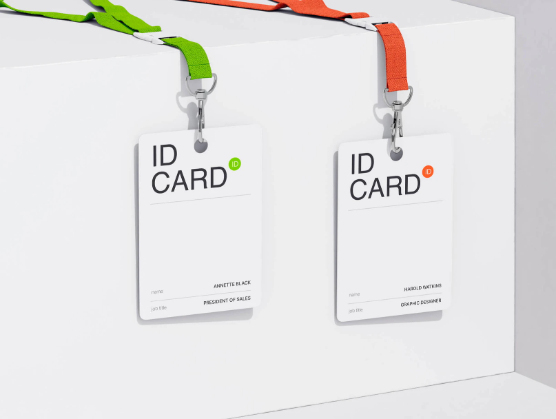 Free 2 ID Cards Mockups  Minimalistic and HighResolution
