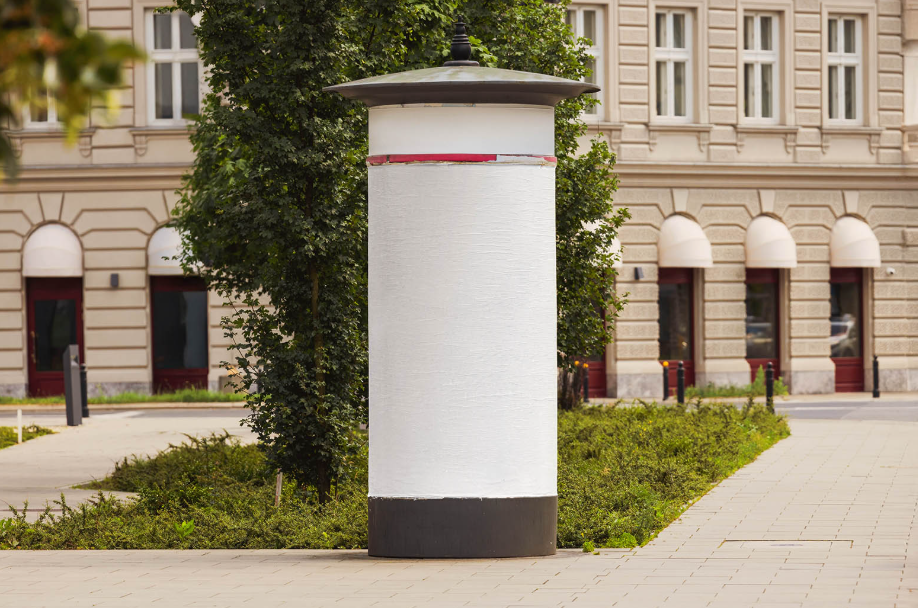 Free Advertising Column Poster Mockup Urban Street Icon Redefined