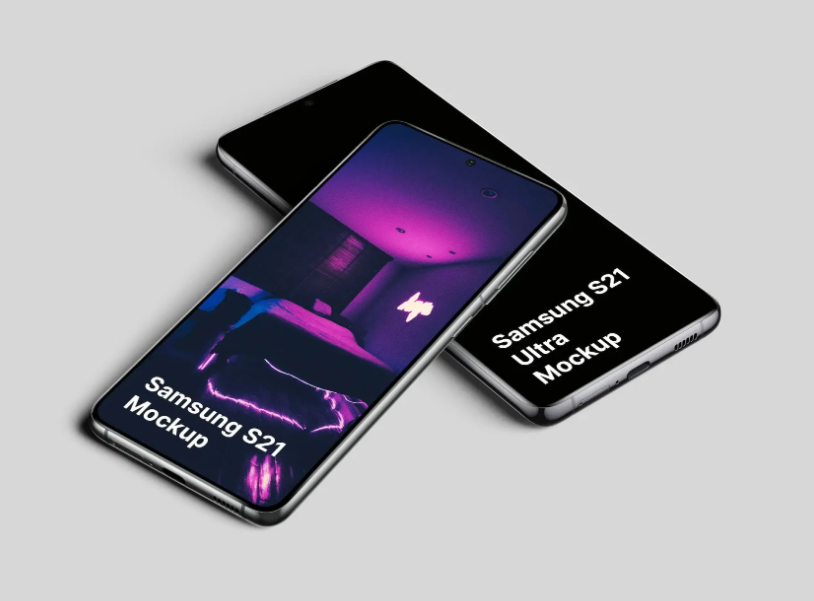 Free Galaxy S21 & S21 Ultra Mockups High Resolution