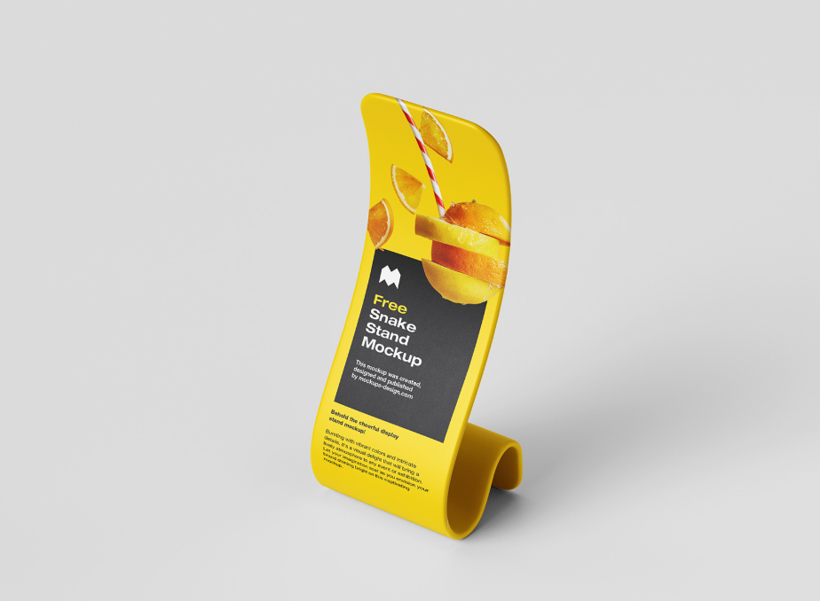 Snake Display Stand Mockup Geometry Masterpiece
