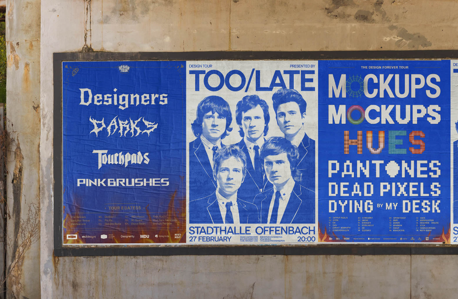 Street Poster Gallery Mockup Raw Urban Energy