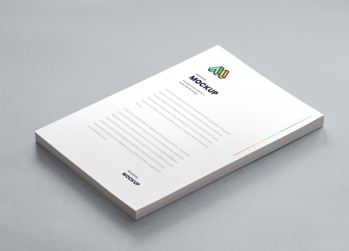 A4 Paper Stack Mockup PSD Your Stationery Designs Professionally