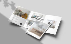 A5 Trifold Brochure Mockup Professional Presentations
