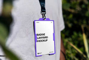 Badge Lanyard Mockup PSD for Professional Presentations