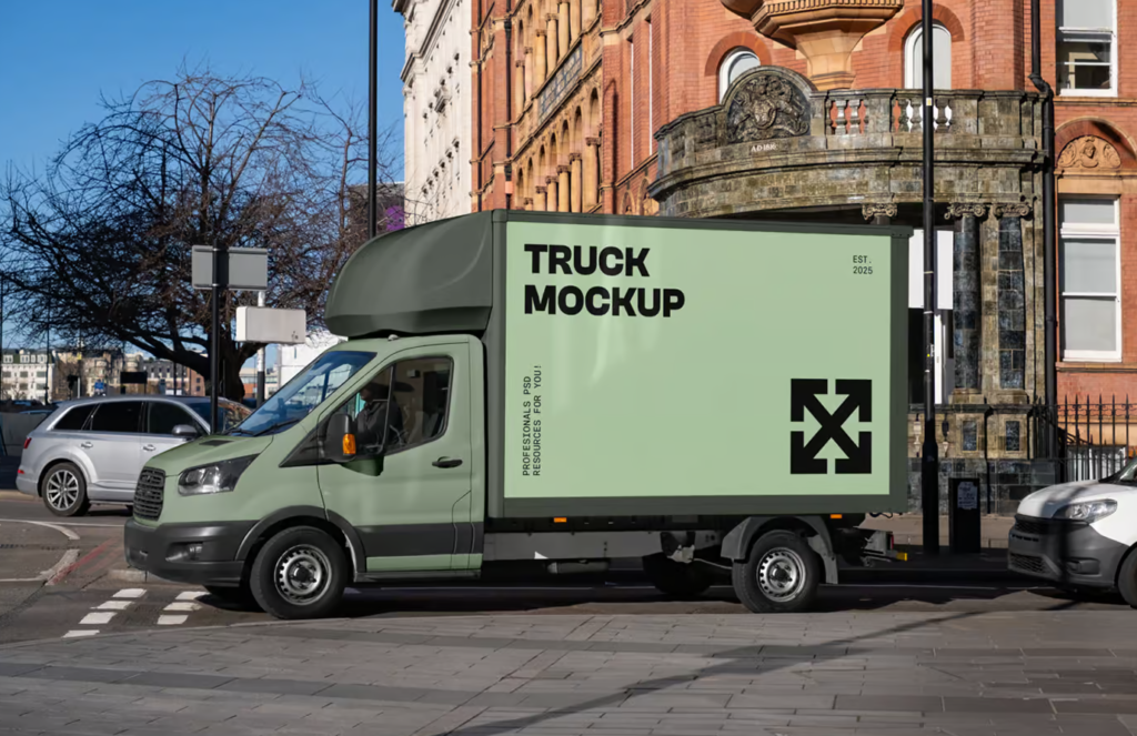 Big Corner Billboard PSD Mockup: Showcase Your Designs in a Realistic Urban Setting 