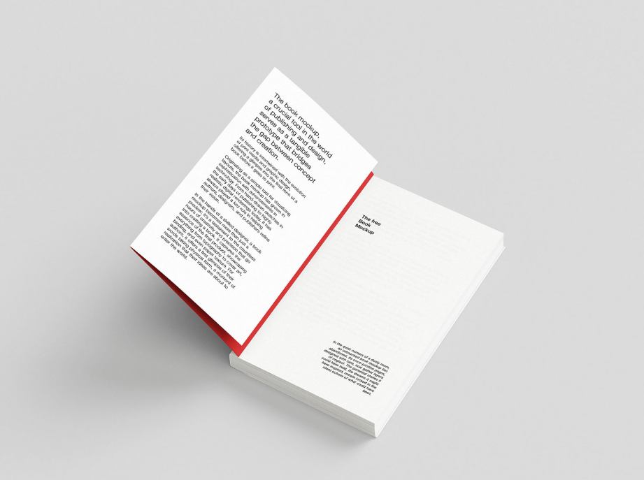 Book with Flap Cover Mockup Style and Realism