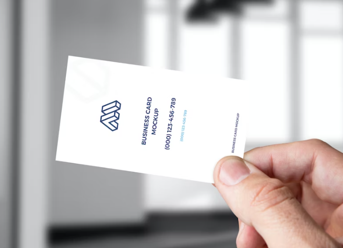 Business Card Mockup PSD Abstract Background