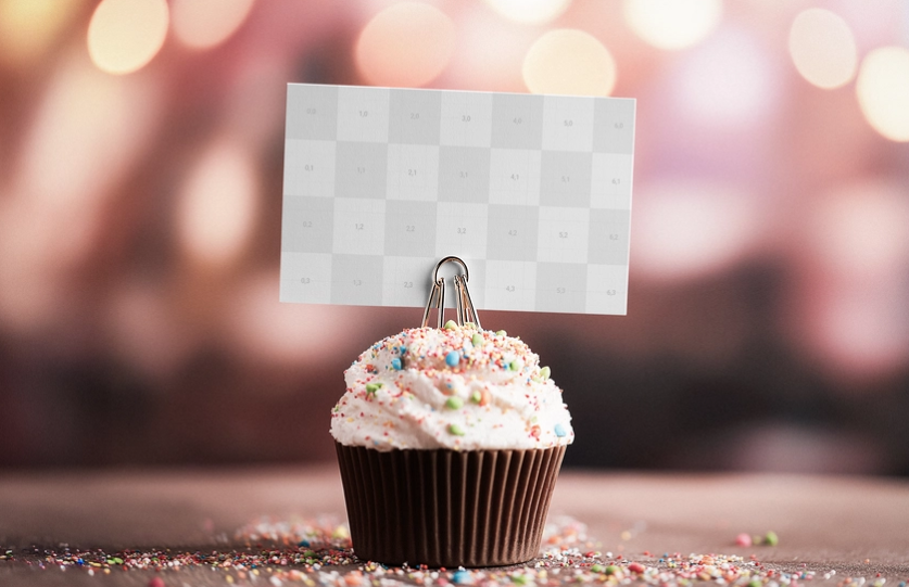 Business card Mockup PSD Photorealistic Bokeh