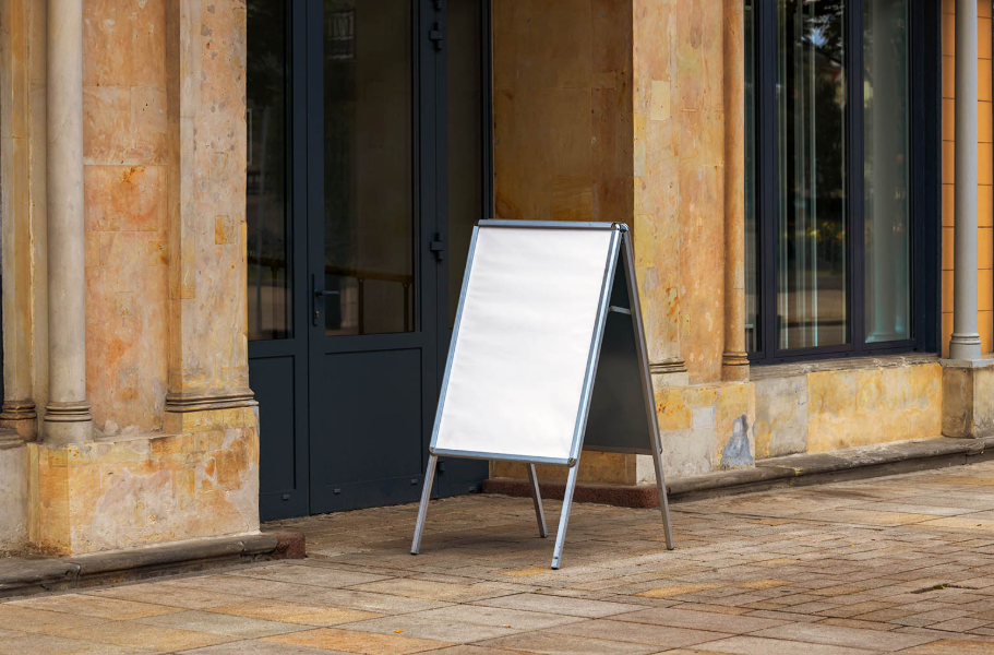 Elegant A Stand Mockup