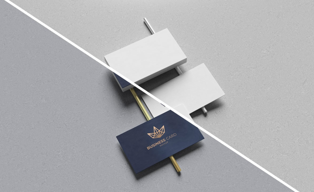 Free Elegant Business Card Mockup