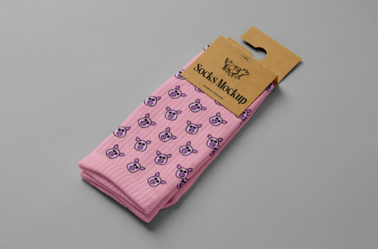 Free Socks Mockup