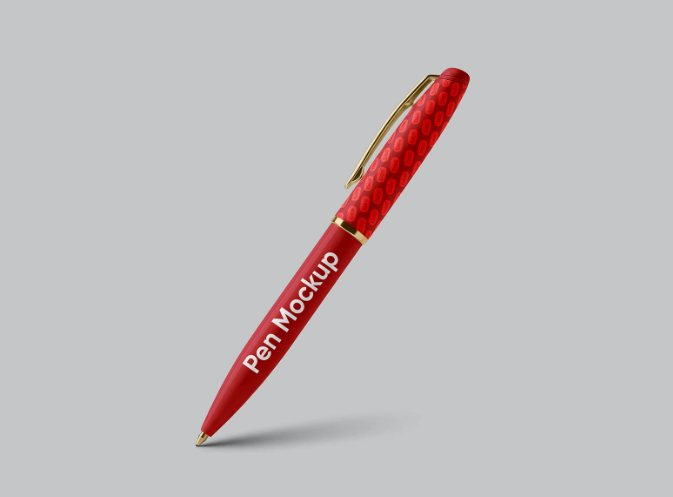 Free Souvenir Ball Pen Mockup PSD