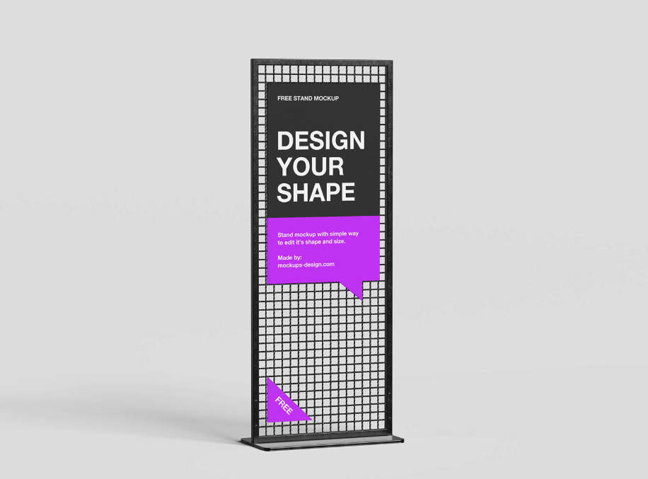Free Standing Display Mockup
