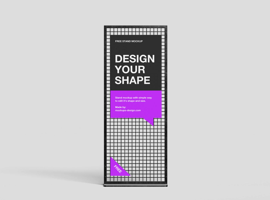 Free Standing Display Mockup