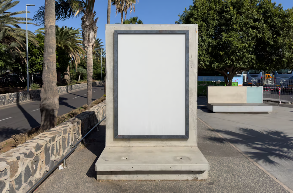 Free citylight Street Poster Mockup