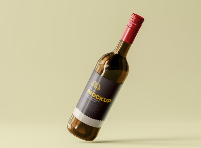 HighQuality Wine Bottle Mockup Label Designs Professionally