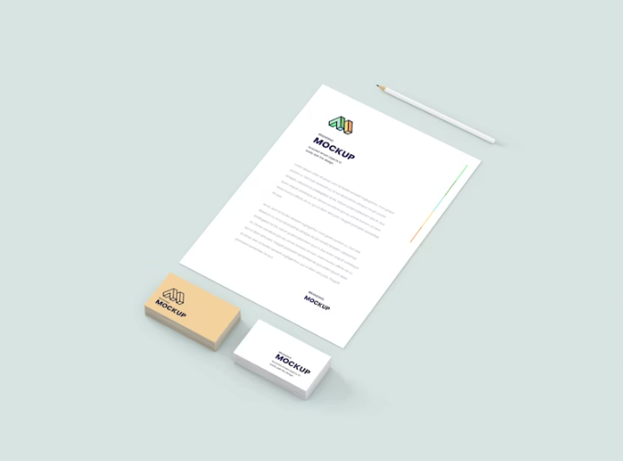 Letterhead & Business Card Mockup PSD Your Branding Designs