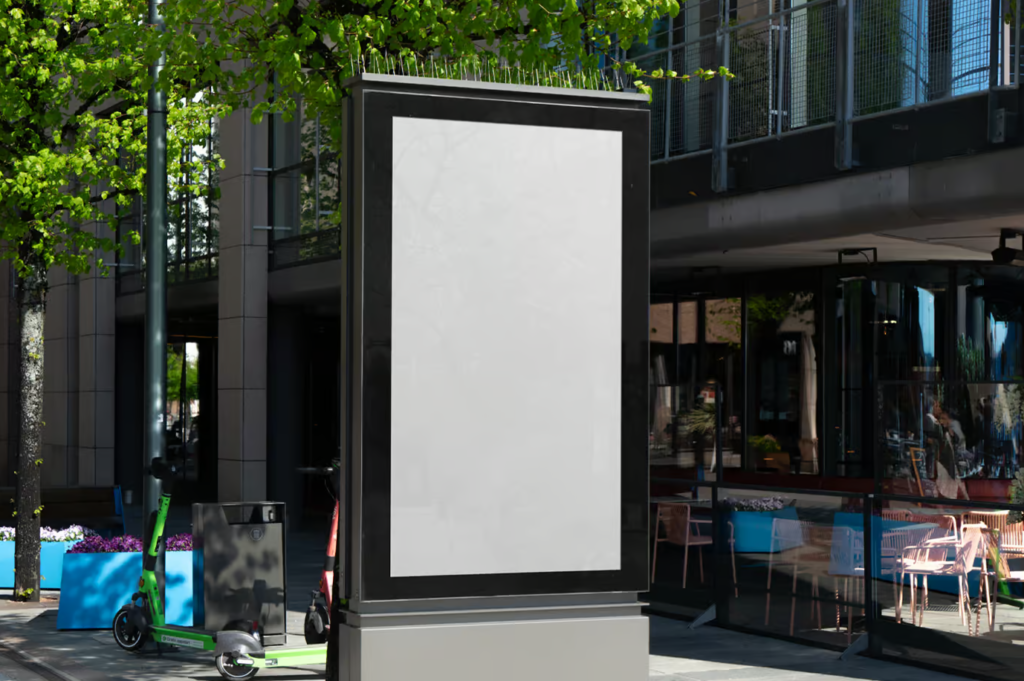 Lightbox on the Street Mockup Urban Display