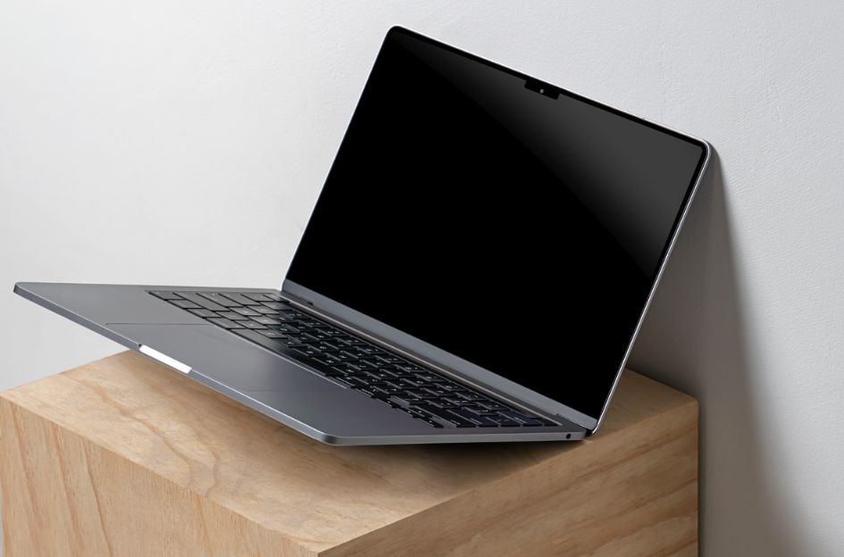 MacBook Pro Showcase Screen Scene PSD Mockup