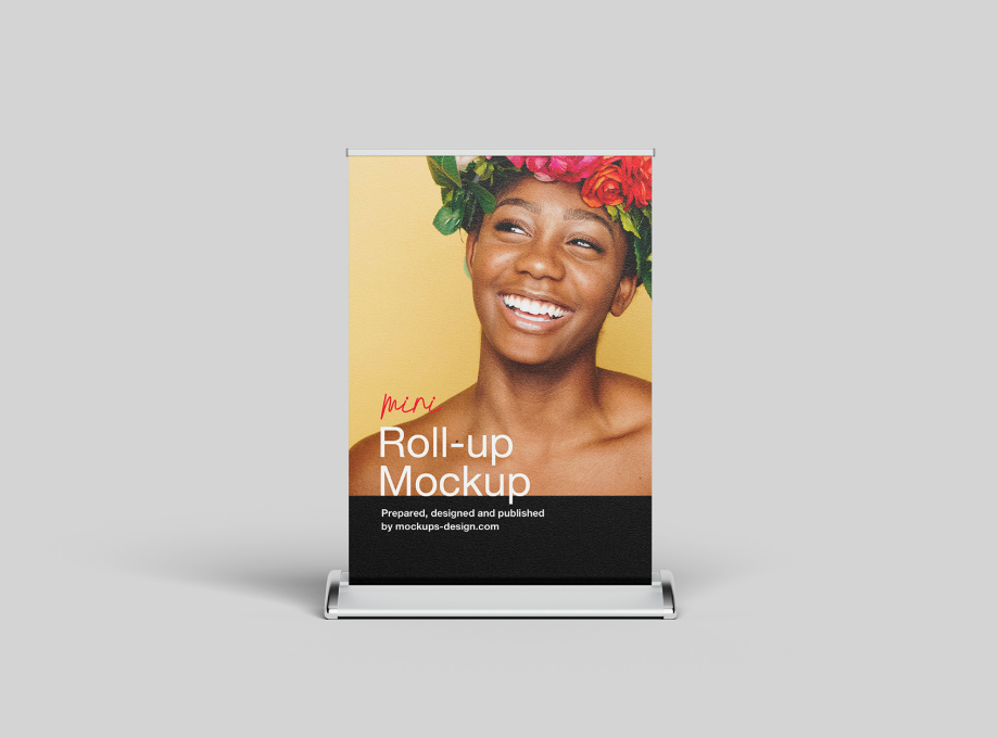 Mini Roll Up Mockup PSD