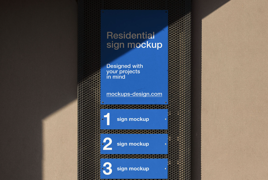 Residential Sign Mockup Branding Authority