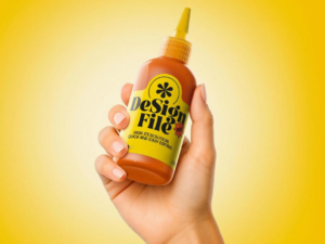 Sauce Bottle Mockup Detailed Photorealistic Branding Presentation
