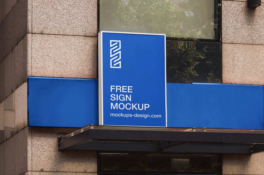 Urban Storefront Sign Mockup Powerhouse Unleashed