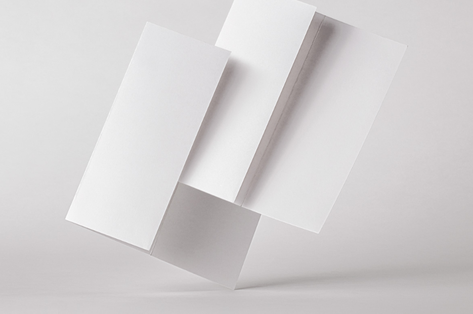 Z Fold Identity Brochure Stationery PSD mockup