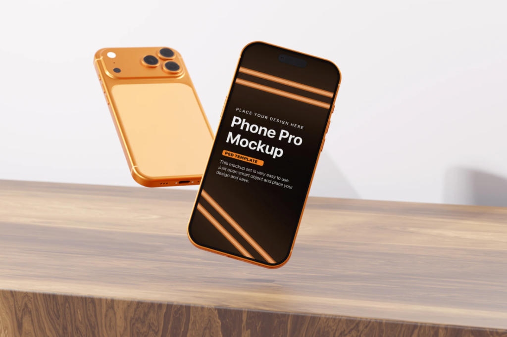 iPhone 17 Pro Mockup Set PSD Templates for App