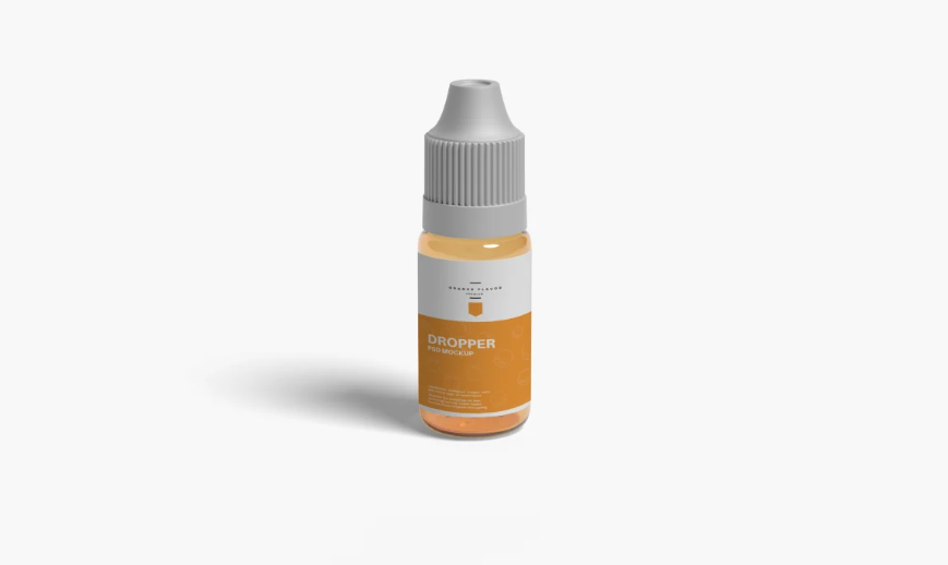 Realistic Dropper Bottle Mockup Professional Layered PSD for Packaging Design Presentation
