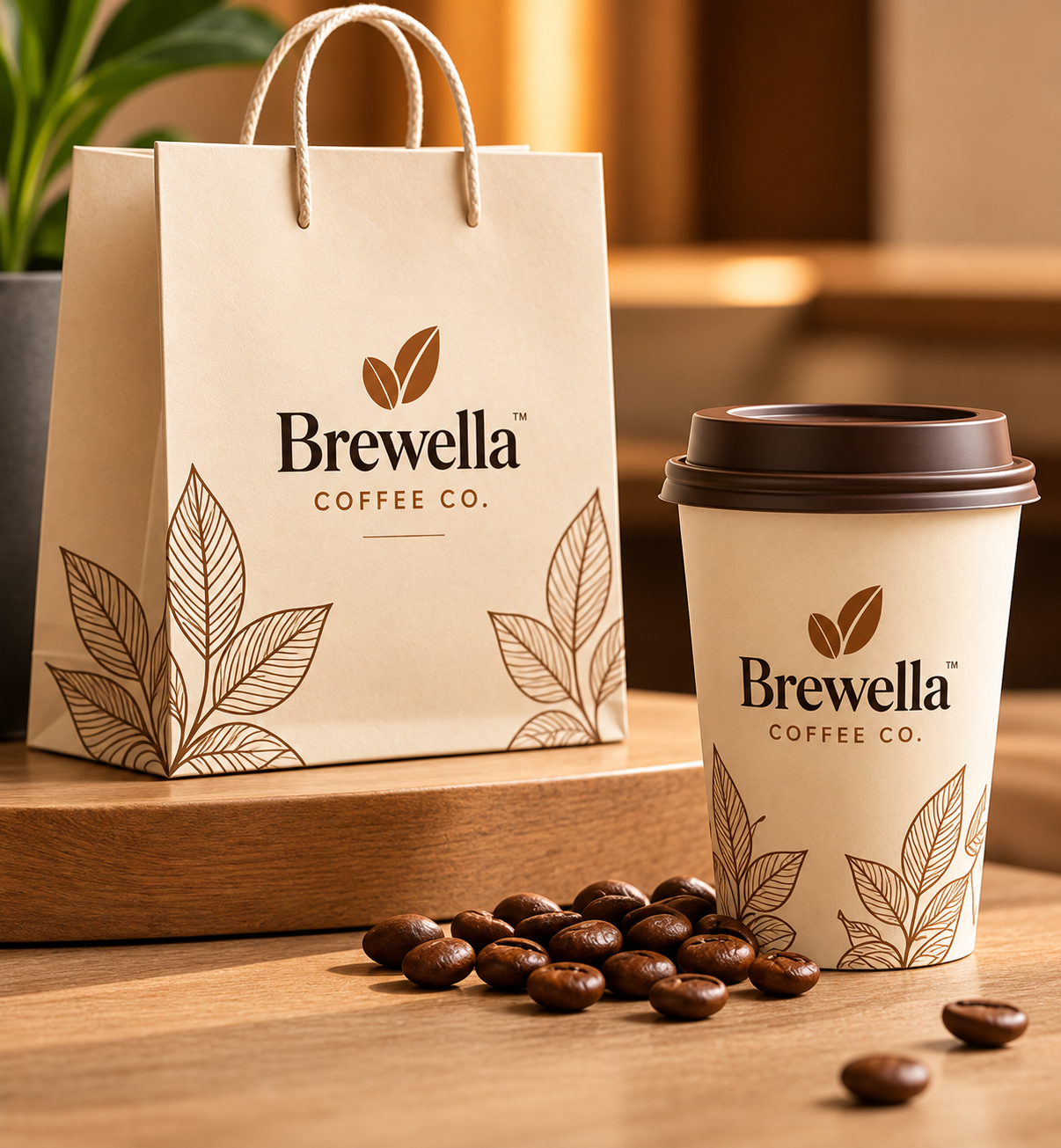 Brewella Coffee Co Branding & Packaging Design