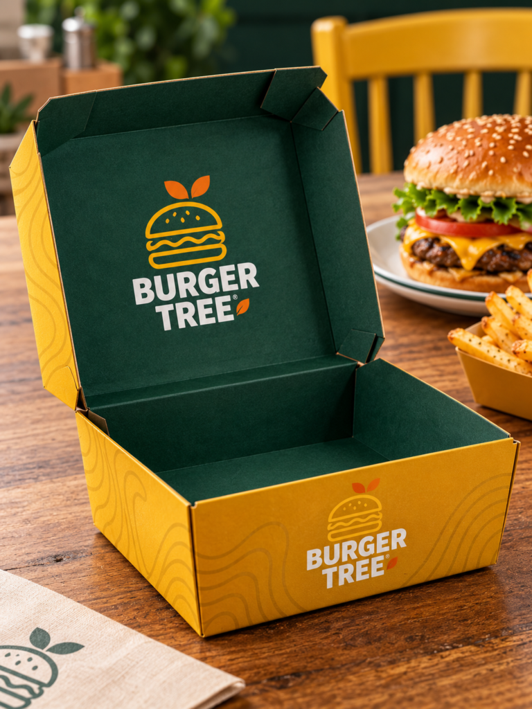 Premium Burger Box & Food Packaging Design