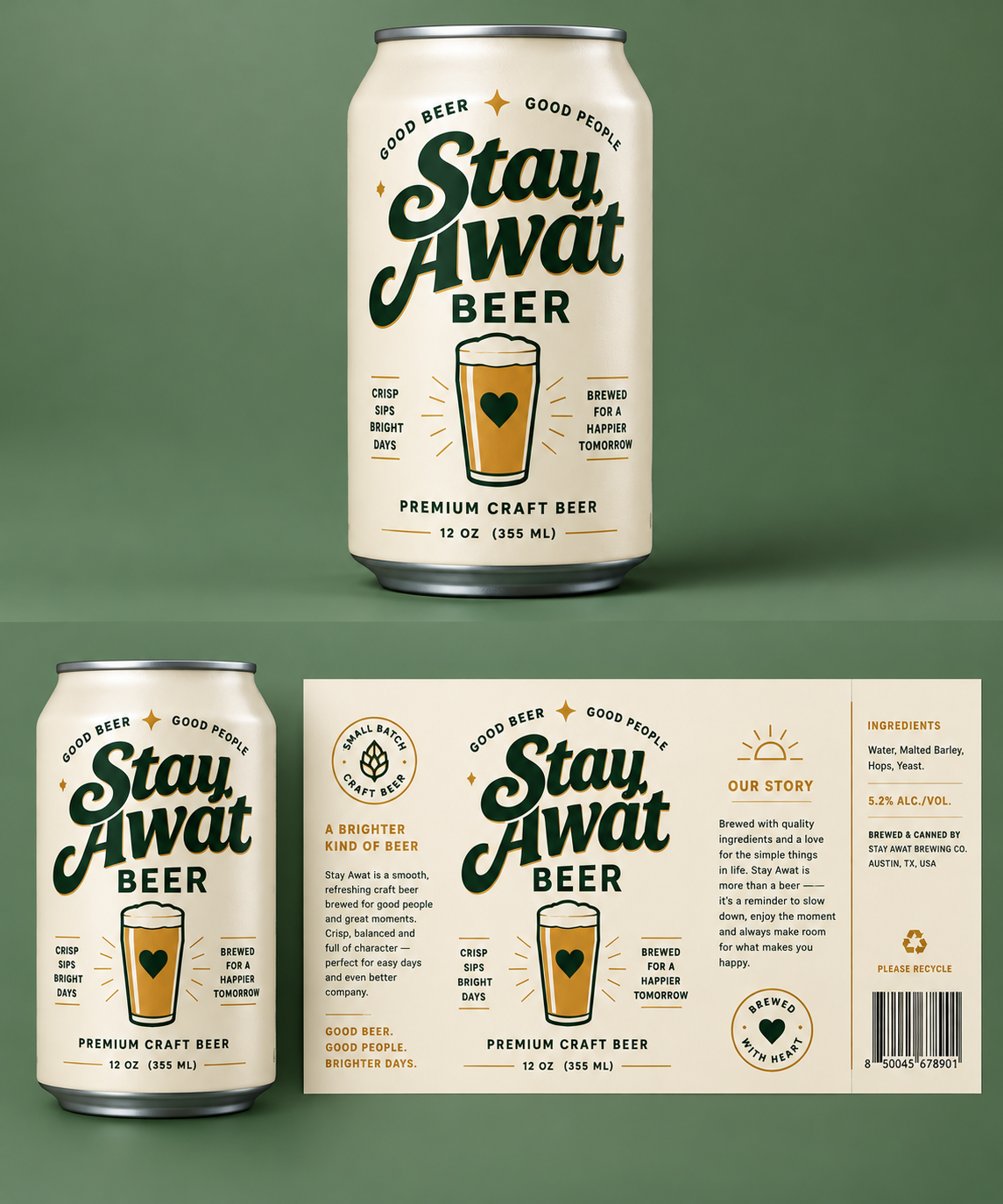 Custom Can & Bottle Label Design Starting at $10
