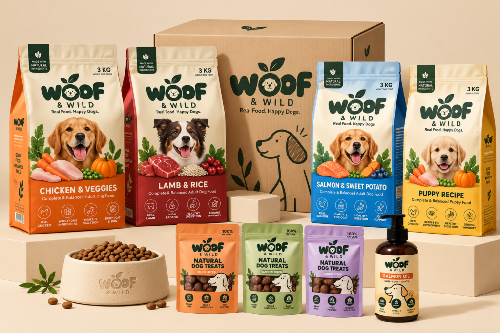 WOOF & WILD Packaging Design